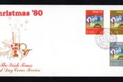 1980 Ireland Christmas Commemorative Stamp Illustrated The Irish Times First Day Cover (FDC)