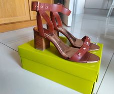 Ted Baker block heel sandals, leather, excellent condition