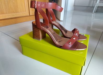 Ted Baker block heel sandals, leather, excellent condition