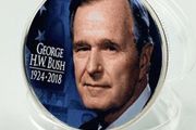 USA 41th predecessor President George Herbert Walker Bush souvenir coins