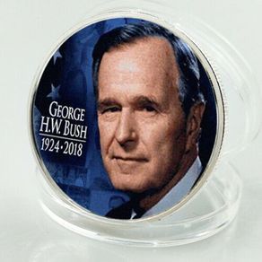 USA 41th predecessor President George Herbert Walker Bush souvenir coins