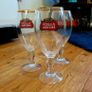 Stella Artois Chalice Pint Glasses - Gold Rim - Set of 3 Image 3