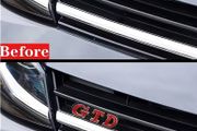 Metal Logo Car Stickers Decals Front Cover Grill Badge for Golf 2 4 5 6 7 8
