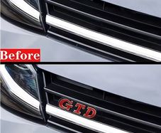 Metal Logo Car Stickers Decals Front Cover Grill Badge for Golf 2 4 5 6 7 8