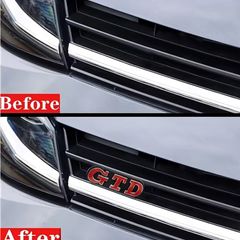 Metal Logo Car Stickers Decals Front Cover Grill Badge for Golf 2 4 5 6 7 8