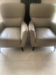 Leather armchairs