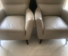 Leather armchairs
