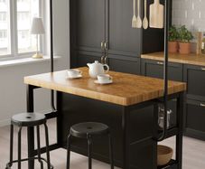 IKEA Vadholma Kitchen island with Rack