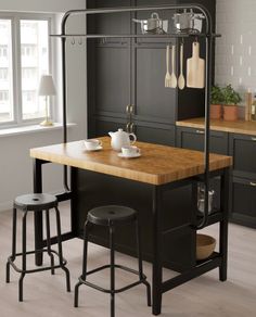 IKEA Vadholma Kitchen island with Rack