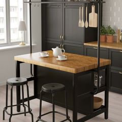 IKEA Vadholma Kitchen island with Rack