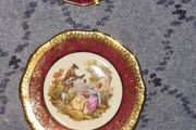 2 Miniature Limoges Plates