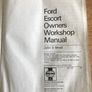 Owners Workshop Manual for Ford Escort (petrol) Image 2
