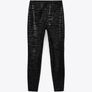 Zara bonded leggings with animal motif embossing Image 3