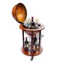 Globe Bar Wine Stand Eucalyptus Wood Image 3