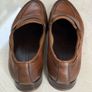 Ermenegildo ZEGNA Men's Brown Maccasino Corso Leather Loafers Calf Grain Soft Image 3