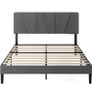 Double Bed Frame  Bed 135 x 190 cm  30cm Height  Upholstered platform bed Image 3