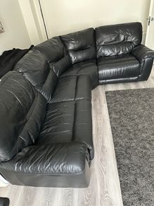 Leather Recliner Sofa