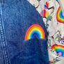 NEXT Girl Denim Dress with Tights (2-3 years) Image 3