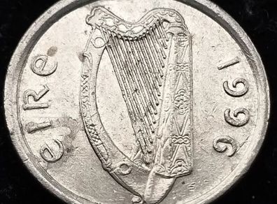 [#2096] - Ireland 1996 | ERROR | Irish 5p | 5 Pence | KM.28