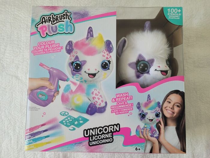 BNIB - Canal Toys - Airbrush Plush Unicorn Toy