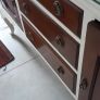 Antique side board & matching mirror Image 9