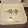 Petite White Gold Diamond set Cross stud Earrings Image 2