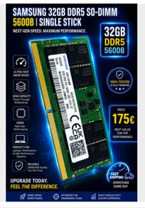 So dimm dd5 5600b 32gb single stick