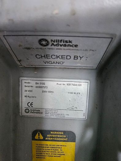 Nilfisk floor scrubber
