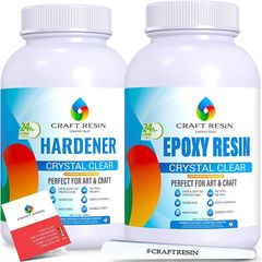 SALE Craft Resin 1L Epoxy Resin Kit - Crystal Clear Epoxy Resin Kit & Hardener for DIY Art, Mold Casting, Wood, Jewelry Making, Coasters, Table Top, Countertop Coating