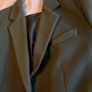 Zara dark green coat Image 2