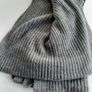 new large oversized grey scarf tag attached Image 2