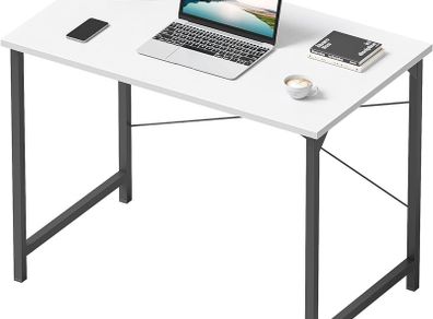 Computer Desk 80x40 cm Home Office Laptop Desk Study Writing Table, Modern Simple Style, White
