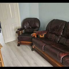 3 seater and 2 armchairs free