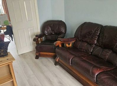 3 seater and 2 armchairs free