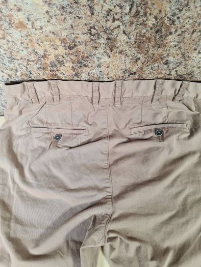 Mens Calvin Klein brown chinos Size W 32 L 32 zip fly A