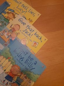 Children's cautionary tale book set of 3