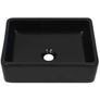 Basin Ceramic Rectangular Black 41x30x12 cm Image 2