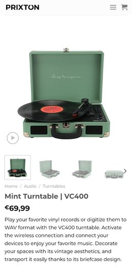 Prixton Record/Vynil Player (VC400 Mint)
