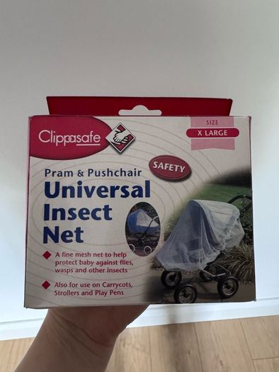 Clippasafe Universal Baby Bug Insect Net White New in Packaging
