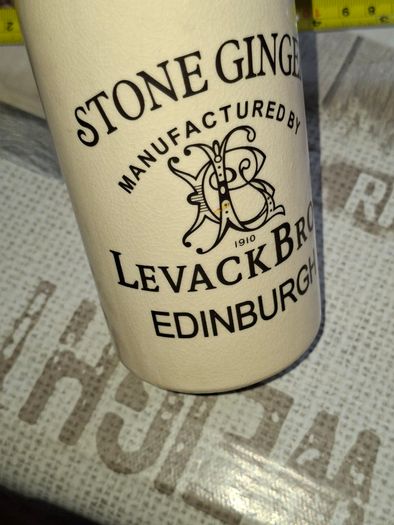 Old Levack Bros. Edinburgh Stone Ginger Beer Bottle Stoneware