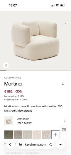 Boucle Armchair from Kave