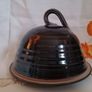 Studio pottery Cheese Dome, pottery butter dish Image 3