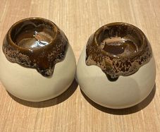 Ceramic night light holders (pair)
