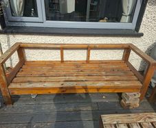 Sectional wooden sofas - outdoor furniture