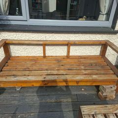 Sectional wooden sofas - outdoor furniture