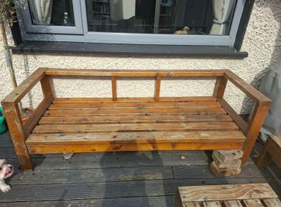 Sectional wooden sofas - outdoor furniture
