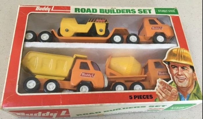 Rare Steel Road Builder Set by Buddy L