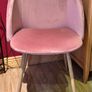 Pink Velvet Accent / Dining Chair Image 2