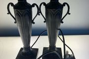 Pair of neoclassical style lamp stands.