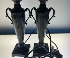 Pair of neoclassical style lamp stands.
